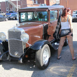 Pic #7 Tesa On The Street - Pantieless Girls, Public Exhibitionist, Flashing, Outdoors, Public Place, Amateur