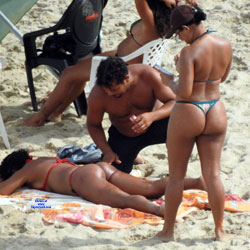 Pic #2 Janga Beach - Beach, Brunette, Outdoors, Bikini Voyeur
