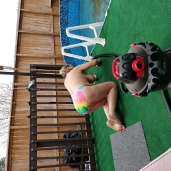 Very large tits of my wife - Mature wife 