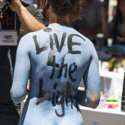 Pic #6 Diversity Parade Times Square NY - Nude Girls, Big Tits, Brunette, Outdoors, Shaved