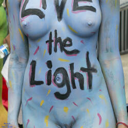 Pic #7 Diversity Parade Times Square NY - Nude Girls, Big Tits, Brunette, Outdoors, Shaved