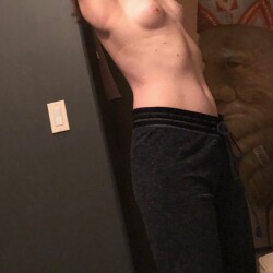 Very small tits of my wife - kathy