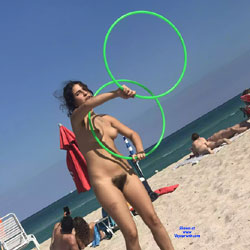 Haulover - Big Tits, Brunette Hair, Hairy Bush, Nude Outdoors, Perfect Tits, Shaved, Beach Voyeur, Naked Girl