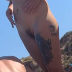 Pic #9 Nice Chick On The Beach - Nude Girls, Beach, Big Tits, Brunette, Outdoors, Beach Voyeur