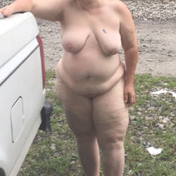A Day At Railroad Tracks - Nude Wives, BBW, Big Tits, Outdoors, Amateur