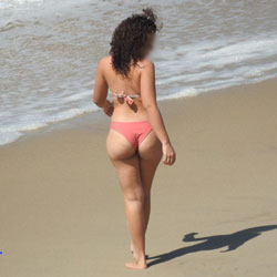 Pic #2 Asses From Brazil - Beach, Brunette, Outdoors, Bikini Voyeur