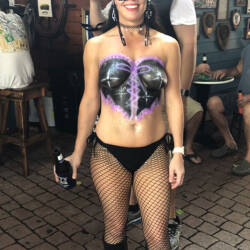 Pic #2 Fantasy Fest 2019 - Topless Girls, Big Tits, Public Exhibitionist, Outdoors, Public Place, Costume