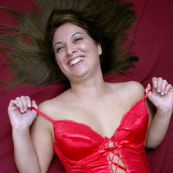 Pic #1 Red Valentines Lingerie - Brunette, Lingerie, Amateur, Medium Tits