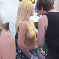Pic #3 Final Painted Girls  - Big Tits, Blonde, Outdoors