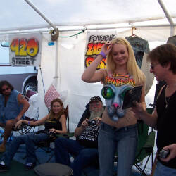 Pic #7 Final Painted Girls  - Big Tits, Blonde, Outdoors