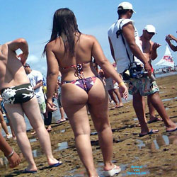 Pic #3 Big Ass In Porta Beach, Recife City - Beach, Brunette, Outdoors, Bikini Voyeur