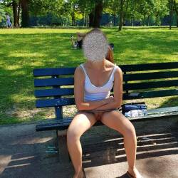 Pic #4 Sans Culotte  - Pantieless Girls, Public Exhibitionist, Flashing, Outdoors, Public Place, Amateur
