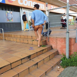 Pic #1Al Mare - Pantieless Girls, Brunette, Public Exhibitionist, Flashing, Outdoors, Public Place, Amateur