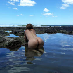 Pic #4 Another Great Day At The Beach - Nude Girls, Big Tits, Brunette, Outdoors, Shaved, Amateur