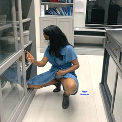 Pic #1 Jasreen's First Time In Public! - Pantieless Girls, Brunette, Public Exhibitionist, Flashing, Public Place, Amateur