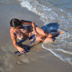 Pic #10 Corpus Beach Shoot - Nude Girls, Beach, Big Tits, Brunette, Outdoors, Amateur, Tattoos
