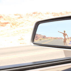 Pic #3 I Saw It In My Rearview Mirror - Nude Amateurs, Public Exhibitionist, Mature, Outdoors, Amateur