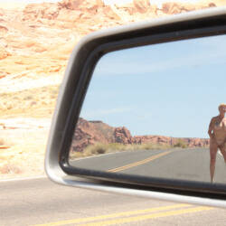 Pic #5 I Saw It In My Rearview Mirror - Nude Amateurs, Public Exhibitionist, Mature, Outdoors, Amateur