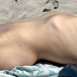 Pic #7 Beach Time - Nude Girls, Beach, Brunette, Outdoors, Amateur, Medium Tits, Bush Or Hairy