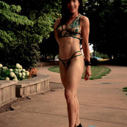 Pic #1 Lingerie In Public - High Heels Amateurs, Lingerie, Outdoors, Amateur, Mature