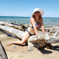 Pic #3 Day At The Beach - Beach, Big Tits, Outdoors, Amateur