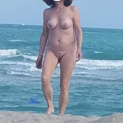 Pic #5 My Sexy 58 yo Wife - Nude Wives, Beach, Big Tits, Brunette, Mature, Outdoors, Amateur