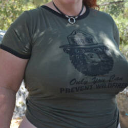 Pic #1 SubWife In The Mountains - Topless Wives, Big Tits, Outdoors, Amateur, Body Piercings