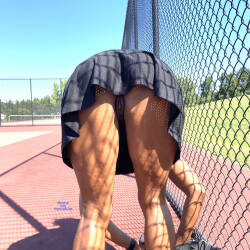 Pic #4 Tennis Commando - Pantieless Girls, Ebony, Mature, Outdoors, Bush Or Hairy, Amateur