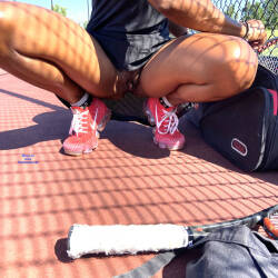 Pic #5 Tennis Commando - Pantieless Girls, Ebony, Mature, Outdoors, Bush Or Hairy, Amateur