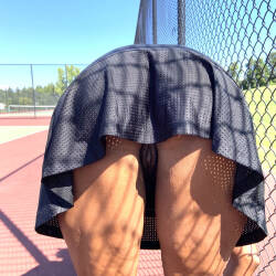 Pic #7 Tennis Commando - Pantieless Girls, Ebony, Mature, Outdoors, Bush Or Hairy, Amateur