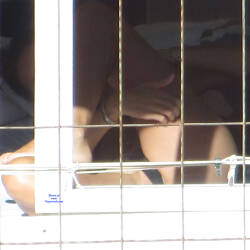Pic #9 Pussy Slip Sunbathing Home - Voyeur