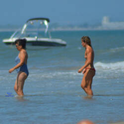 Pic #5 South Of France On Beach This Summer Mix 2 - Topless Girls, Beach, Outdoors, Small Tits, Beach Voyeur, Brunette