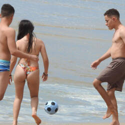 Pic #3 Delicious Ass And Tits From Recife City - Beach, Brunette, Outdoors, Bikini Voyeur