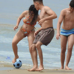 Pic #1 Delicious Ass And Tits From Recife City - Beach, Brunette, Outdoors, Bikini Voyeur
