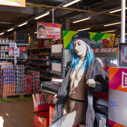 Pic #8 Shopping In Style - Public Exhibitionist, Flashing, Lingerie, Public Place, Small Tits, Shaved, Amateur