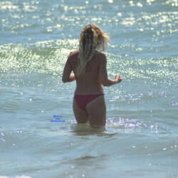 Pic #4 South Of France On Beach This Summer Mix 3 - Topless Girls, Beach, Brunette, Outdoors, Beach Voyeur