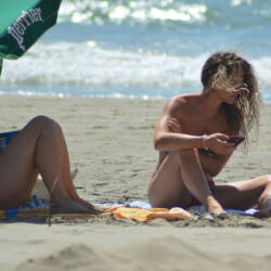 Pic #3 South Of France On Beach This Summer Mix 3 - Topless Girls, Beach, Brunette, Outdoors, Beach Voyeur