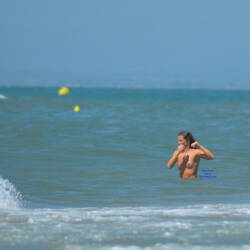 Pic #6 South Of France On Beach This Summer Mix 3 - Topless Girls, Beach, Brunette, Outdoors, Beach Voyeur