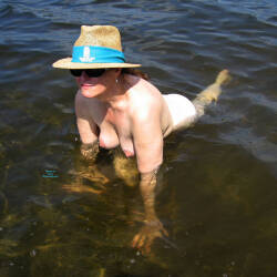 Pic #8 Lake Beach - Nude Amateurs, Big Tits, Brunette, Mature, Outdoors, Amateur, Beach, Bush Or Hairy