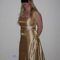 Pic #1 Gold Dress - Nude Wives, Big Tits, Blonde, Bush Or Hairy, Amateur, Girls Stripping