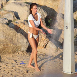 Pic #5 A Wonder On A French Beach - Big Tits, Outdoors, Beach Voyeur