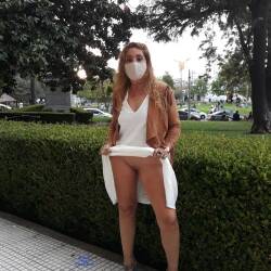 Pic #1Enjoying A Relaxed Walk - Pantieless Girls, Public Exhibitionist, Flashing, High Heels Amateurs, Outdoors, Amateur, Shaved