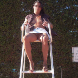 Pic #5 Game, Set And Match...Nadia! - Pantieless Girls, Brunette, Public Exhibitionist, Flashing, Outdoors, Amateur