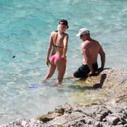 Pic #2 Hot Croatian Beach Girl - Beach, Blonde, Outdoors, Bikini Voyeur