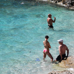 Pic #4 Hot Croatian Beach Girl - Beach, Blonde, Outdoors, Bikini Voyeur