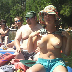 Pic #1 My View - Topless Girls, Big Tits, Outdoors