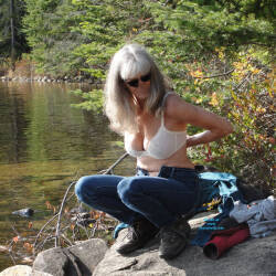 Pic #2 It's A Beautiful Day - Big Tits, Mature, Outdoors, Nature, Amateur