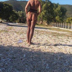 Pic #1 Lingerie Fun - Big Tits, Lingerie, Outdoors, Amateur