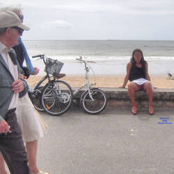 Pic #4 Shameless Nadia - Pantieless Wives, Brunette, Public Exhibitionist, Flashing, Outdoors, Amateur