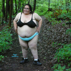 Friend - BBW, Brunette, Lingerie, Outdoors, Nature, Amateur
